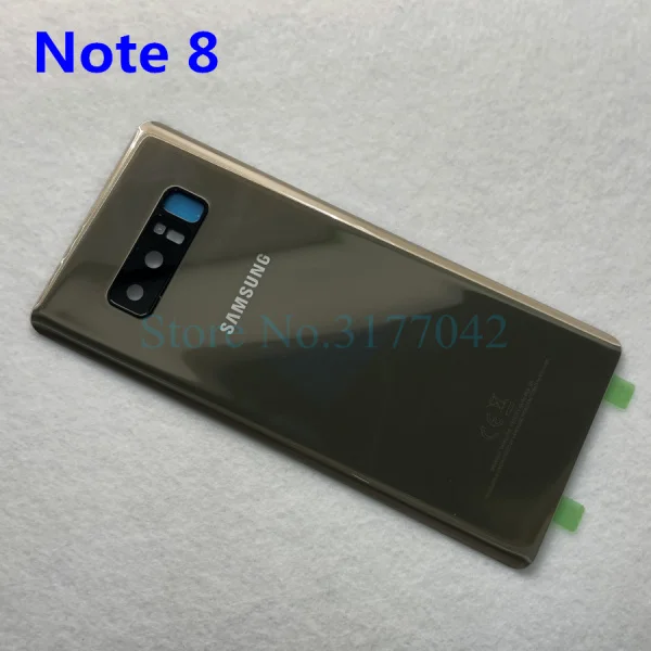 Note 8 Gold Samsung задняя Батарея крышка note8 note9 для samsung Galaxy Note 8 N950 SM-N950F N950FD Note 9 N960 SM-N960F сзади Стекло чехол - Цвет: Note 8 Gold