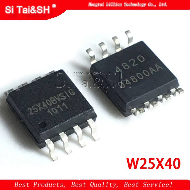 10 шт. W25X40CLSNIG W25X40CL SPI FALSH SOP8 4 Мбит Winbond W25X40 W25X40BVSNIG| |