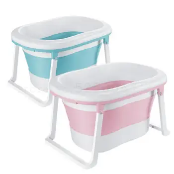 

Babies And Young Children Can Sit And Lie In Bathtub. Children Aged 3-6 Years Old, 0 Large, Thick Bathtub. Household Folding Bat