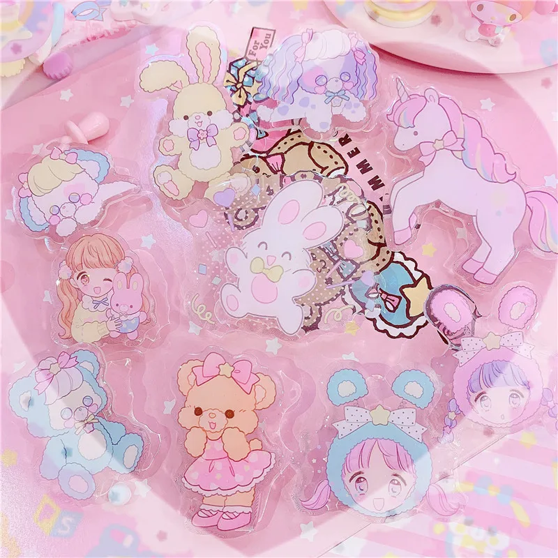 1pc Kawaii Japonais Filles Licorne Lapin Epingle A Cheveux Acrylique Clips Cheveux Accessoires Barettes Fille Enfant Aliexpress