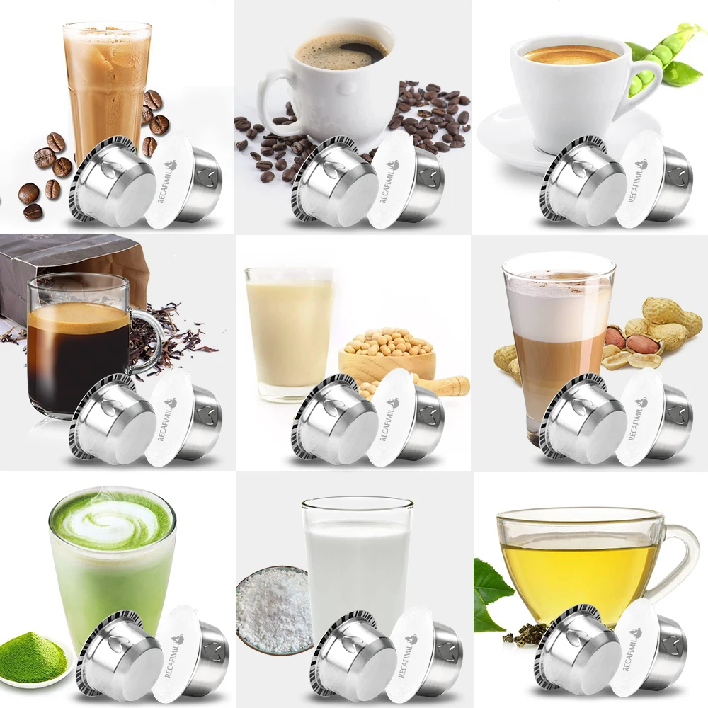 Обновленные фильтры для кофе из нержавеющей стали объемом 230 мл для Nespresso Vertuoline GCA1 и Delonghi ENV135, капсулы для кофе с алюминиевыми крышками