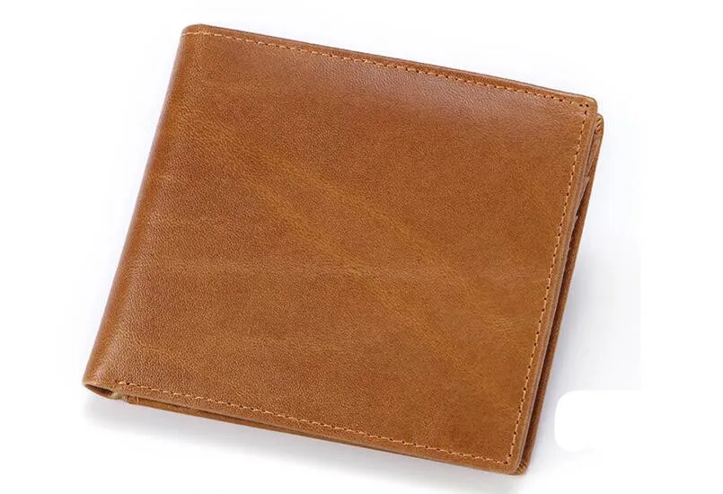 Модные Rfid мужские кошельки, мужской кошелек с сумкой для монет, мини кошелек, кошельки, дизайн, кошелек для долларов, тонкая сумка для денег - Цвет: Коричневый