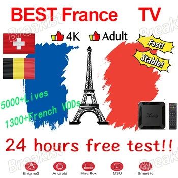 

French Android Smart TV box M3u Subscription for Iptv France Italia Portugal Poland Netherland Switzerland 1 Year Service