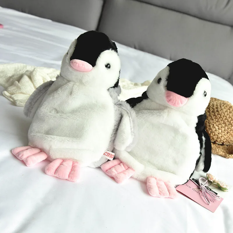 

JIULIN Winter new plush shoulder bag penguin cute cartoon street bag