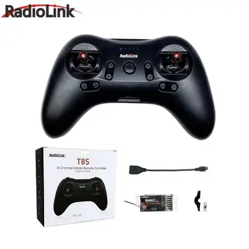 

T8S 8CH RC Radiolink Remote Controller Transmitter 2.4G with R8EF or R8FM Receiver Handle Stick for FPV Quad Drone Airplane Car