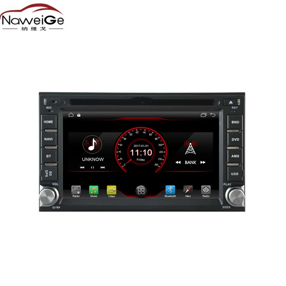 Автомобильный dvd-плеер NaweiGe 6 2 дюйма Android четырехъядерный процессор MTK 9 1 + 16 ГБ