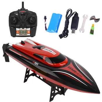 

2020 New H101 Speed Boat 2.4GHz 4CH RC Remote Control High Speed Boat Racing with LCD Display Toys Gift for Children Kids