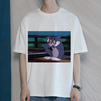 

Cute Wild Hot Sale Men T Shirt Classic Interesting Anime Animation Plot Cat Mouse Men T Shirt Daily Casual With Men T Shirt
