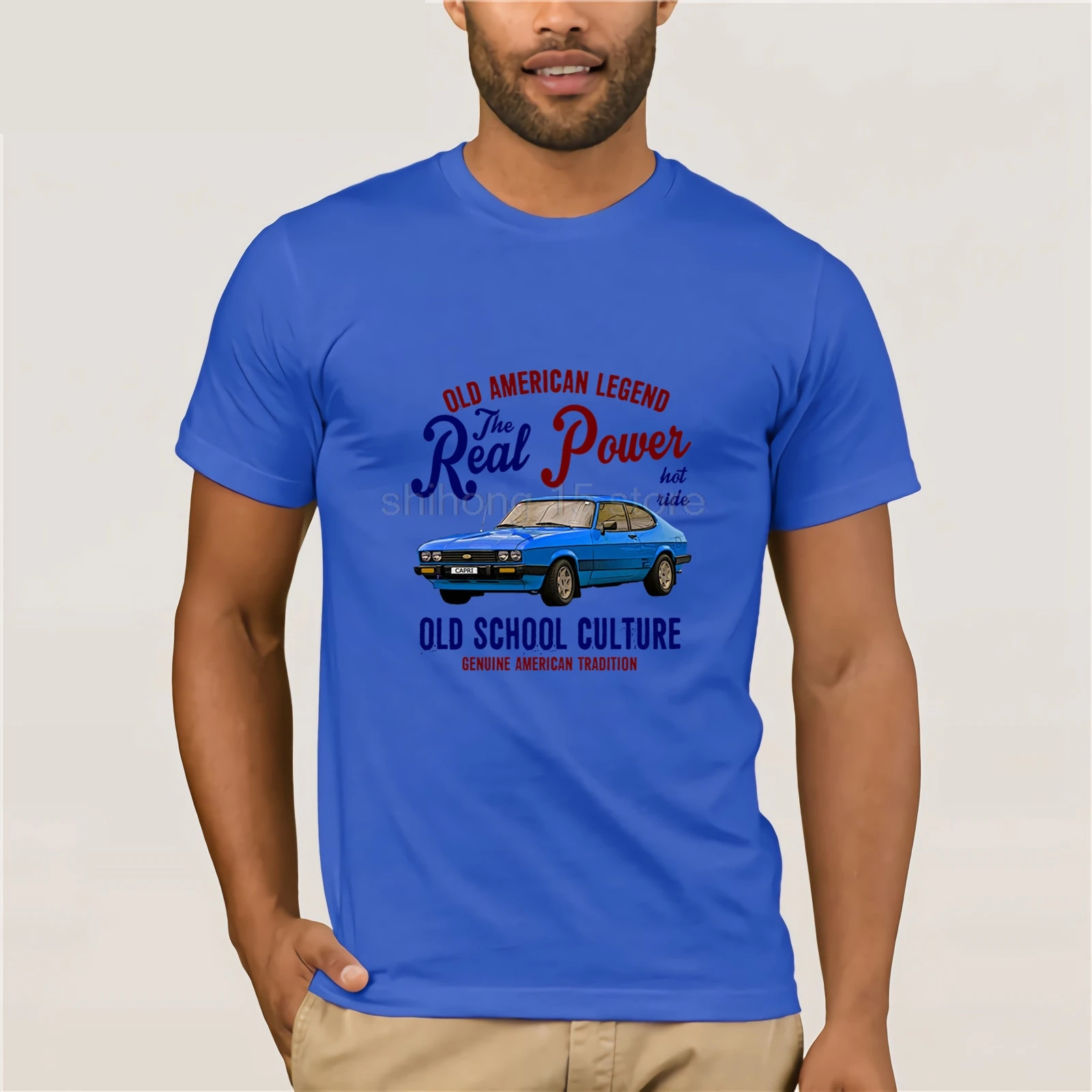 Мужская футболка винтажная американская машина Ford Capri s новинка мужская одежда