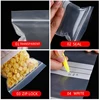 100pcs Writing Packaging Remember Note Pouches Plastic Zip Lock Jewelry Bag Write On Seal Self Resealable polythene 2