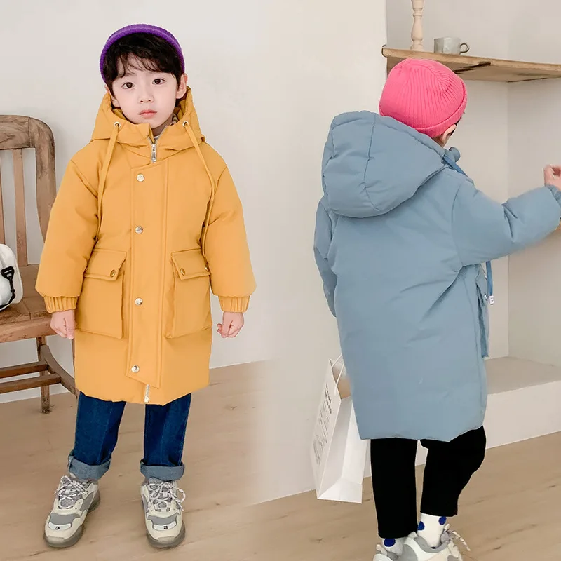 Winter Children Jacket&Coat For Boys New Arrivals Fashion Hooded Outwear Kids Down Coat Padded-Cotton Boy Clothes Outwears