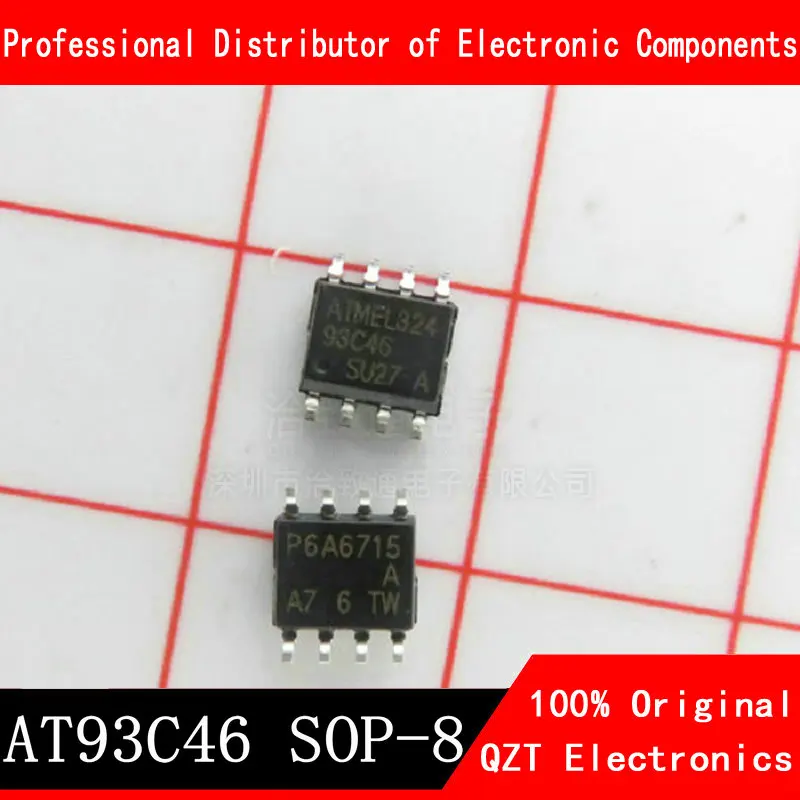 10PCS 93C46 SOP-8 AT93C46 SOP8 SMD New and Original IC Chipset 10piece 100% new si8621 si8621ec b is si8621ec sop8 chipset