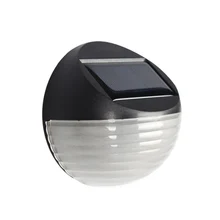 6 светодиодный солнечный свет Открытый водонепроницаемый IP65 бусины круглой формы сад уличная настенная лампа теплый белый/белый Освещение изгороди