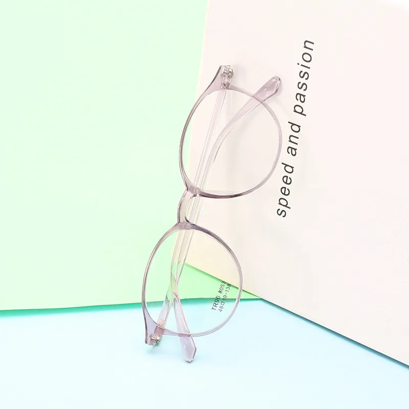 

Optical Glasses Frame Boston Eyeglasses Round Myopia Frames Women Clear Transparent Glasses Women's Men's Flower Frames