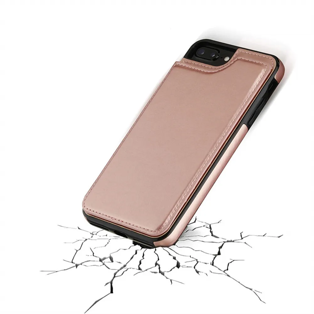 2 in 1 Unique Dual-use Card Wallet Flip Leather Phone Case For IPhone 7p/8p Shockproof Anti-scratch Lightweight Phone cover 