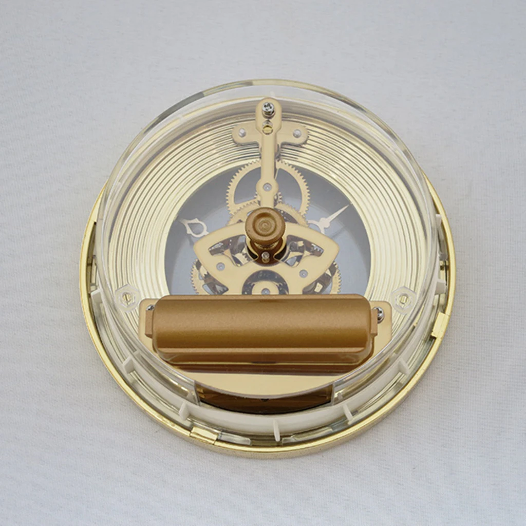 

103mm Dial Bezel Metal Chromed Golden Clock Watch Insert Quartz Movement DIY