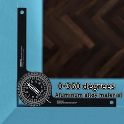 Woodworking Scale Mitre Saw Protractor Angle Level with Marking Pencil Carpenter Angle Finder Measuring Ruler Meter Gauge Tools