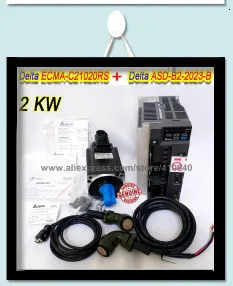EL5-P0200 Leadshine 400 W L5-400Z AC привод с серводвигателем и 200 Вт Leadshine AC Серводвигатель ACM6002L2H-B0-D-SS с кабелями Connecor