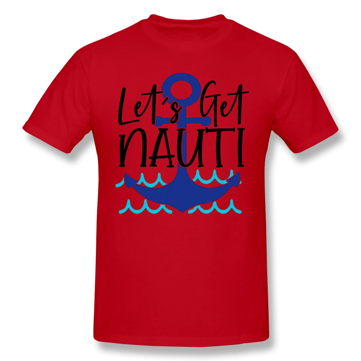 Let's Get Nauti/Хлопковые Забавные футболки с принтом Последняя поставка Мужская