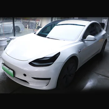

Smoke Black Headlight Film Protector Sticker Exterior Accessories Wrap