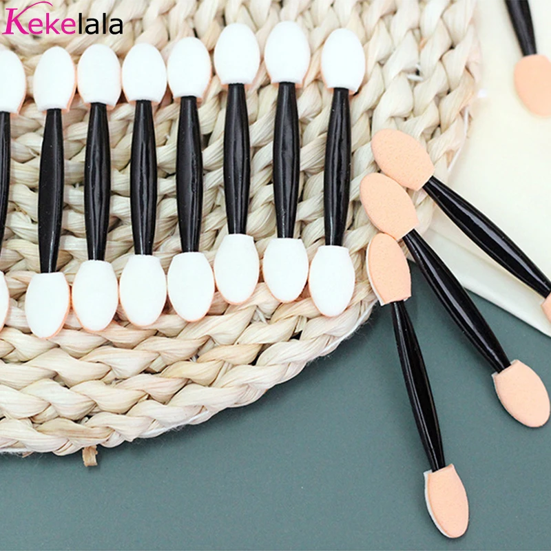 Makeup Brush Set Makeup Brush Makeup Tool Set Makeup Tool 50/30Pcs Disposable Eyeshadow Brush Portable Double End Sponge Eye Shadow Applicators Beauty Makeup Tools