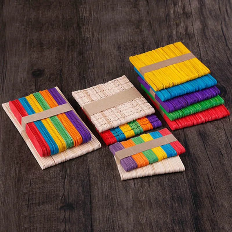 

Ice Cream Stick bang bing tiao Rod Model for Making Material round Wooden Stick Color Ice Cream Stick