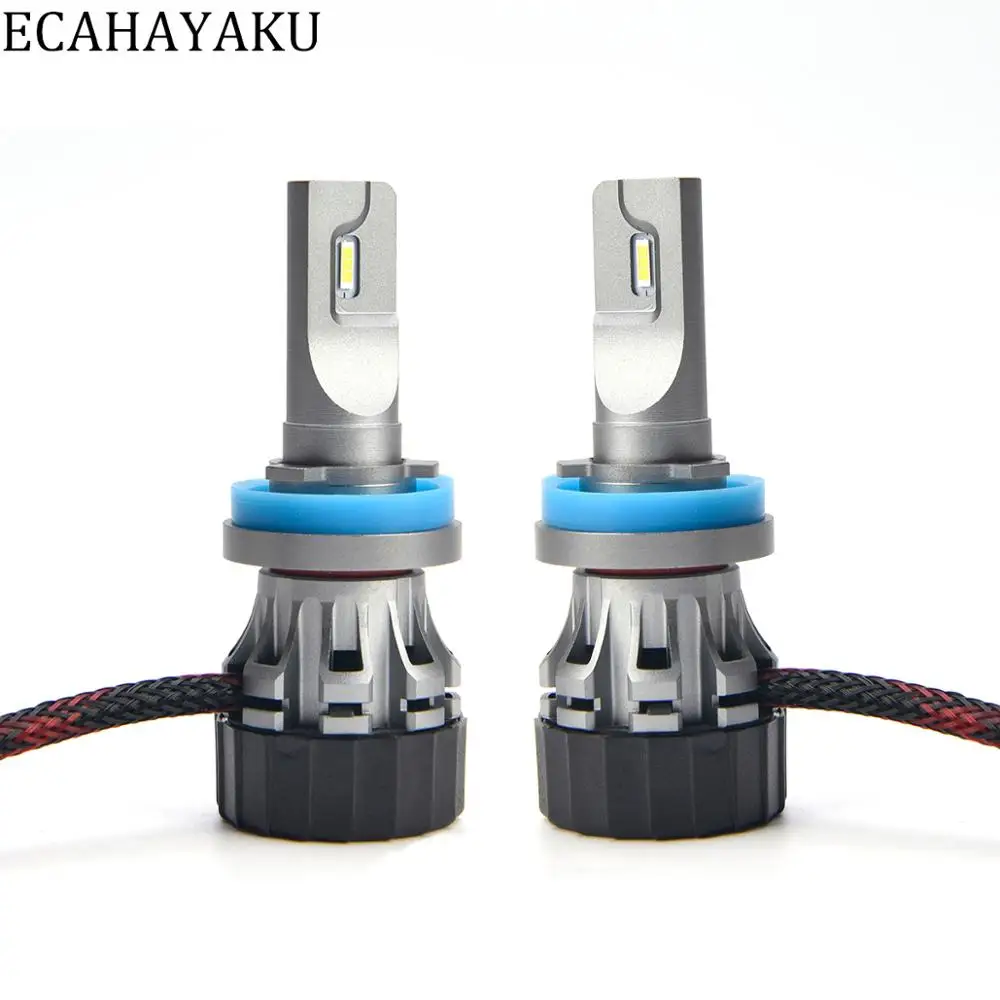 

1 Pair ECAHAYAKU Car LED Headlight Bulbs kit H11 CSP Chip 6000K White for Car special Honda CIVIC 2016 2017 Headlight Fog Lights