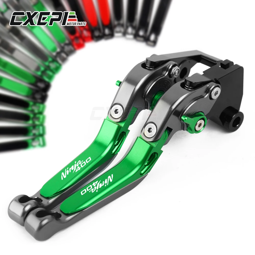 Motorcycle CNC Aluminum Adjustable Folding Extendable Brake Clutch Levers For kawasaki NINJA 400 NINJA400 2018 2019 | Автомобили и