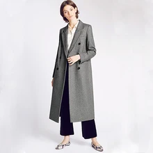 AEL женские зимние пальто длинное женское костюмное пальто модное шерстяное пальто повседневные элегантные тонкие пальто шерстяное пальто