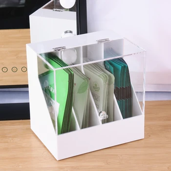 

Acrylic High Quality Mask Organizer Case Cosmetics Storage Box Mask Stand Sundries Holder Book Display Mask Holder