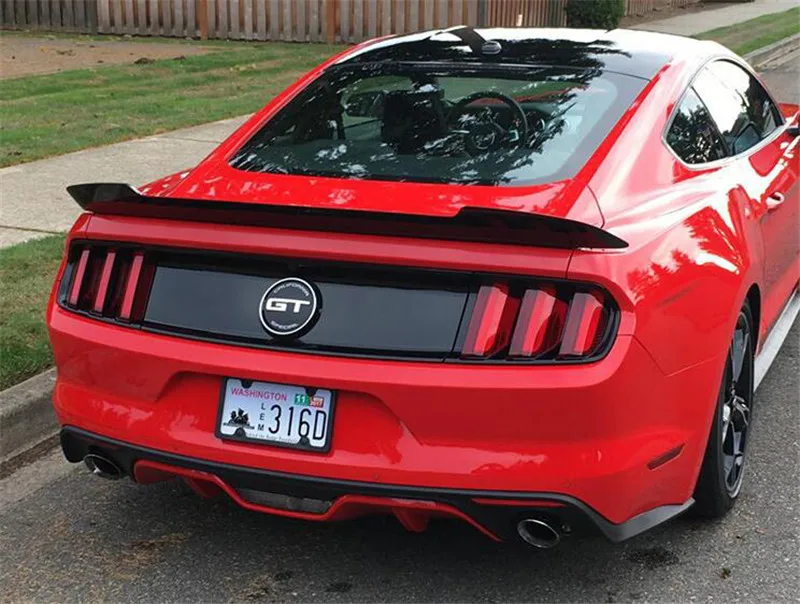Подходит для Ford Mustang задний спойлер 16 17 18 19 20 Mustang mmd Стиль углеродного волокна автомобильный спойлер багажник задний губа крыло хвост