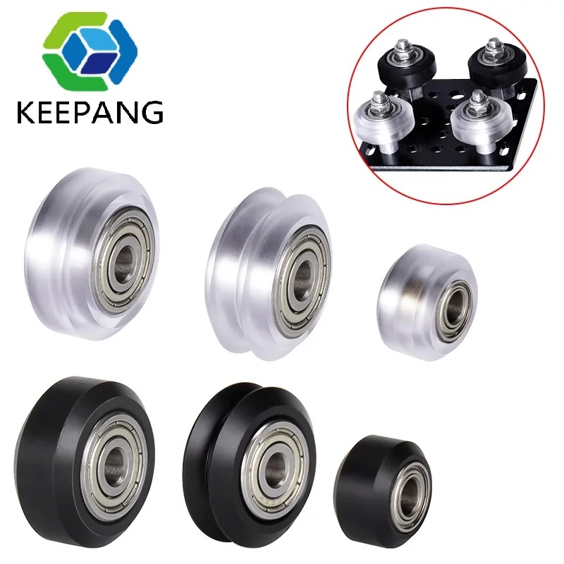 

KeePang 10PCS POM Plastic wheel Bearing Pulley Small Big V-Slot Models 625ZZ MR105zz Idler Gear For 3D Printer Parts Openbuilds