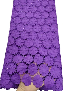 

Best-Selling Nigerian Lace Fabrics milk silk African Cord Lace Fabrics High Quality 2019 Guipure Lace Cotton Material FTB68