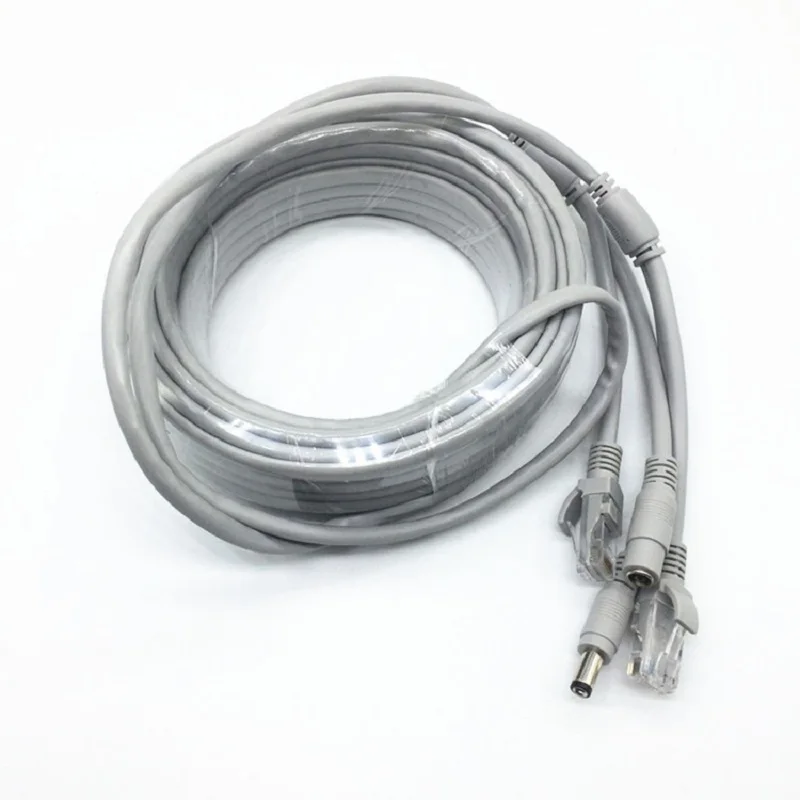 RJ45 Ethernet CCTV кабель Cat5e DC мощность Cat5 Интернет сети LAN кабель ПК компьютер для POE ip-камеры системы Concatenon