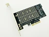 M.2 NVMe SSD NGFF to PCI-E 3.0 X4 Adapter Raiser M Key B Key PCI Express 3.0 NVME m.2 SSD M2 SATA NGFF Converter Post Card Riser ► Photo 1/6