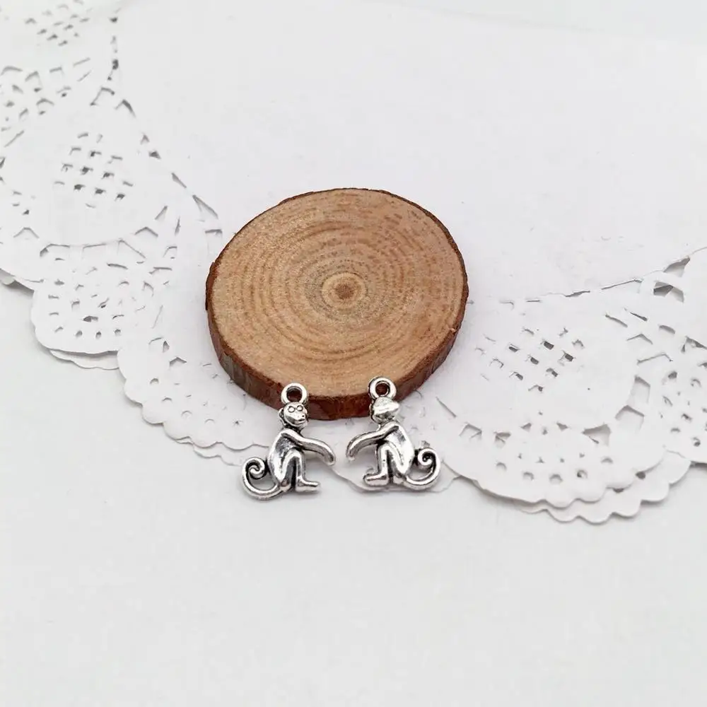 

33 pcs High quality monkey charms Animal pendant for Jewelry Making DIY Handmade supplies 16x11x3mm