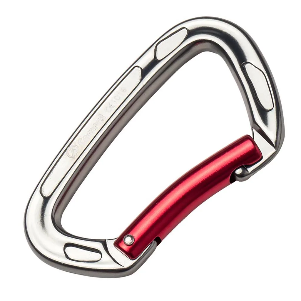 24KN Rock Climbing Carabiner D Type Metal Snap Hook Locking Open Gate Buckle