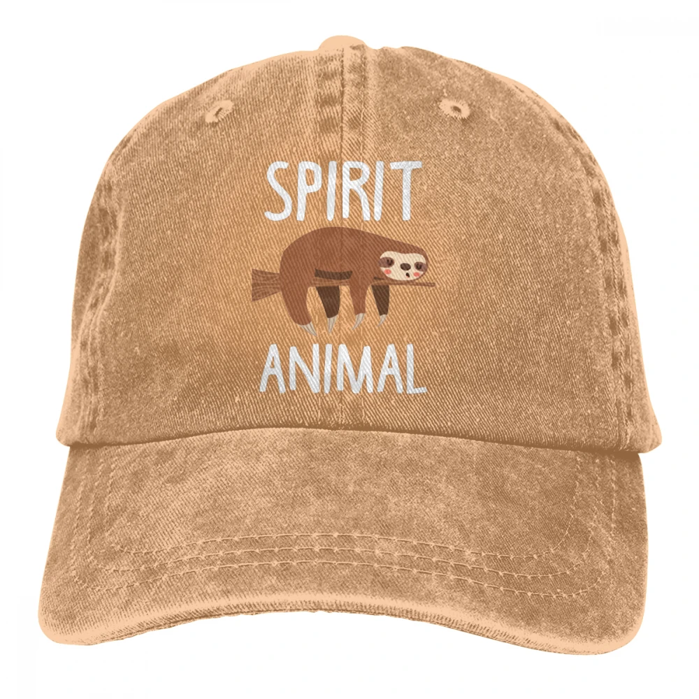My Spirit Animal Is sluth Casquette Deep Heather унисекс Мужские Женские джинсовые бейсболка с ремешком кепки Регулируемая шляпа для гольфа папа - Цвет: Хаки