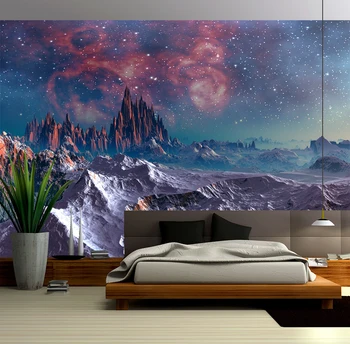 

[Self-Adhesive] 3D Under The Stars 4513212 Wall Paper mural Wall Print Decal Wall Murals