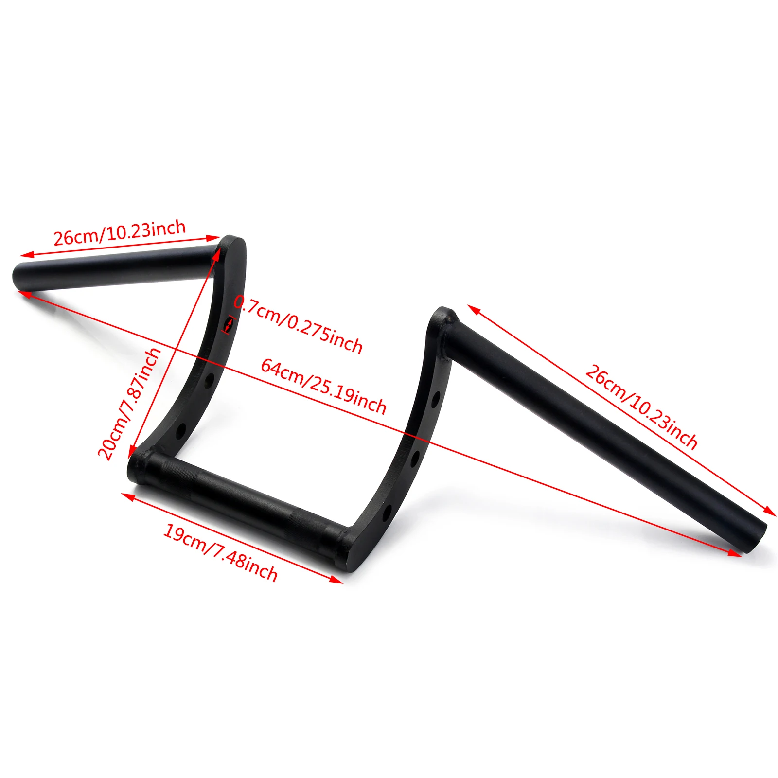 1 ''черный руль мотоцикла Z Drag Iron Bar для Harley Softail Dyna Custom D40