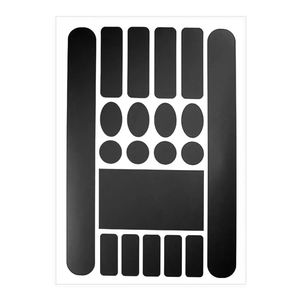 matt black Велосипедная Защита ПВХ наклейка для велосипеда ультрафиолетовая защита от старения вилка защитная пленка кожа носорога велосипедная пленка защита от царапин - Цвет: matt black