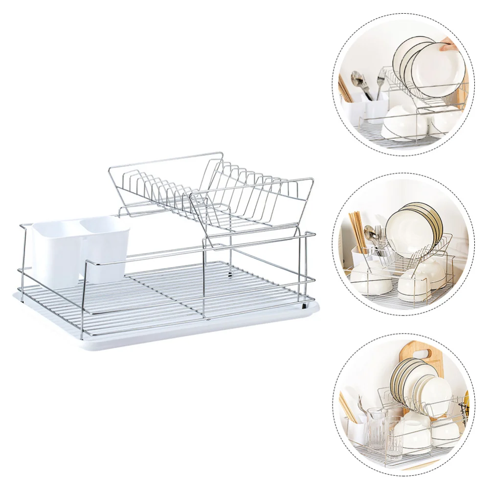

1Pc Dish Drying Rack Fine Chic Kitchen Utensil Safe Container Drainer Holder