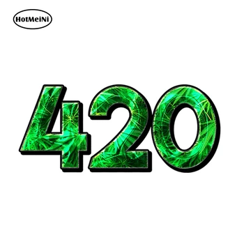 

HotMeiNi 13cm x 6.6cm 420 Emerald DECAL Bumper Sticker Vinyl Car Truck Cover Window Weed Decal Decoration
