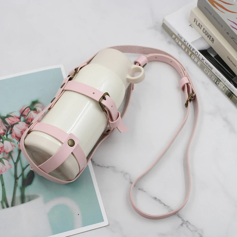Adjustment Thermos Bottle Cup Strap Holder Portable Outdoor Vacuum Flask Cover Insulated Water Accessories | Дом и сад