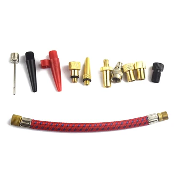 

11pcs/set Tire Pump Extension Hose Air Needles Bike Pump Inflator Connector Inflating Tools Kit