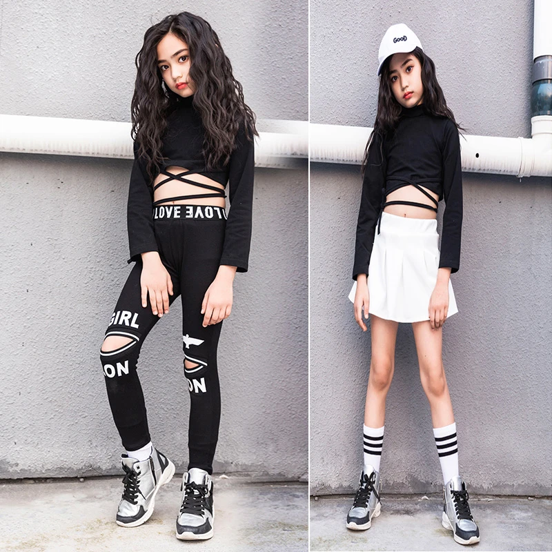 ガールズダンス衣装黒と白のヒップホップのパフォーマンス服ジャズステージの摩耗ストリートダンスボーイ実践衣装ストレッチパンツ Aliexpress ガールズダンス衣装黒と白のヒップホップのパフォーマンス服ジャズステージの摩耗ストリートダンスボーイ実践衣装ストレッチパンツ Aliexpress