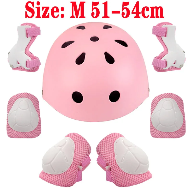 Children Bike Helmet Skateboard Skating Cycling Riding Kids Bicycle Helmet Ciclismo Casco  Protective Knee Pads