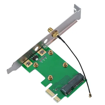 

Accessories MiniPCI-E To PCI-E Professional Replacement Adapter Card Add On Desktop PC Network Convertor Antenna Wireless WiFi