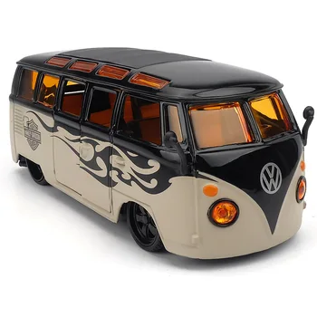 

1:24 High Simulation Retro Volkswagen Bus SAMBA Modified T1 Alloy Car Model Bus Toy Car Model for children gifts