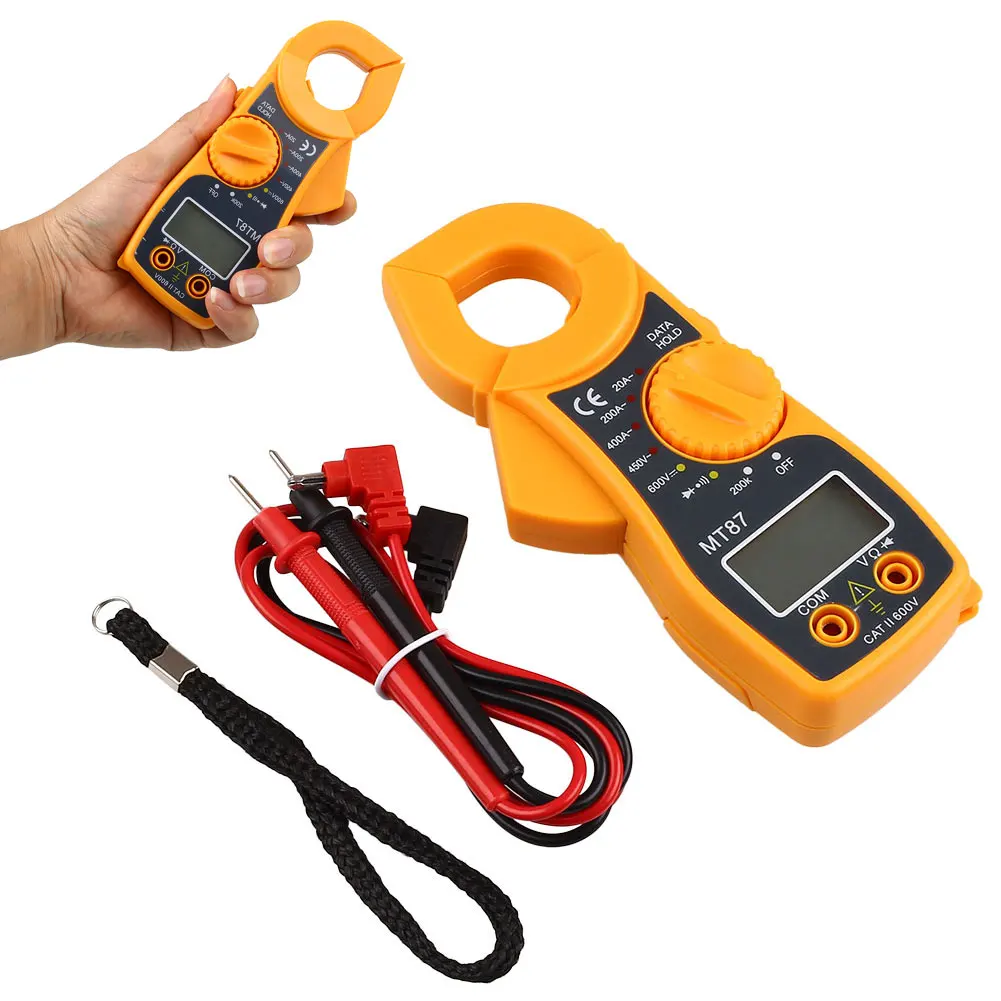 Портативный цифровой мультиметр с зажимом AC DC измеритель напряжения тока